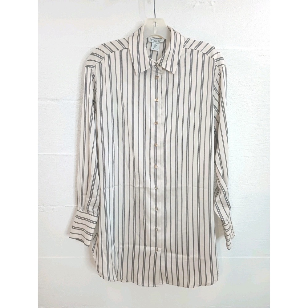 Rachel Zoe Tunic Shirt Dress Women Size S Multicolor Excellent Striped Button Up